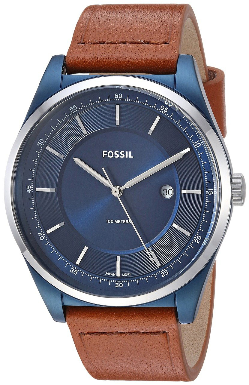 Fossil 99999 Miesten kello FS5422 Sininen/Nahka Ø44 mm