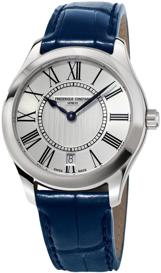 Frederique Constant Naisten kello FC-220MS3B6 Classics Hopea/Nahka