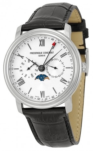 Frederique Constant Miesten kello FC-270SW4P6 Classics Hopea/Nahka