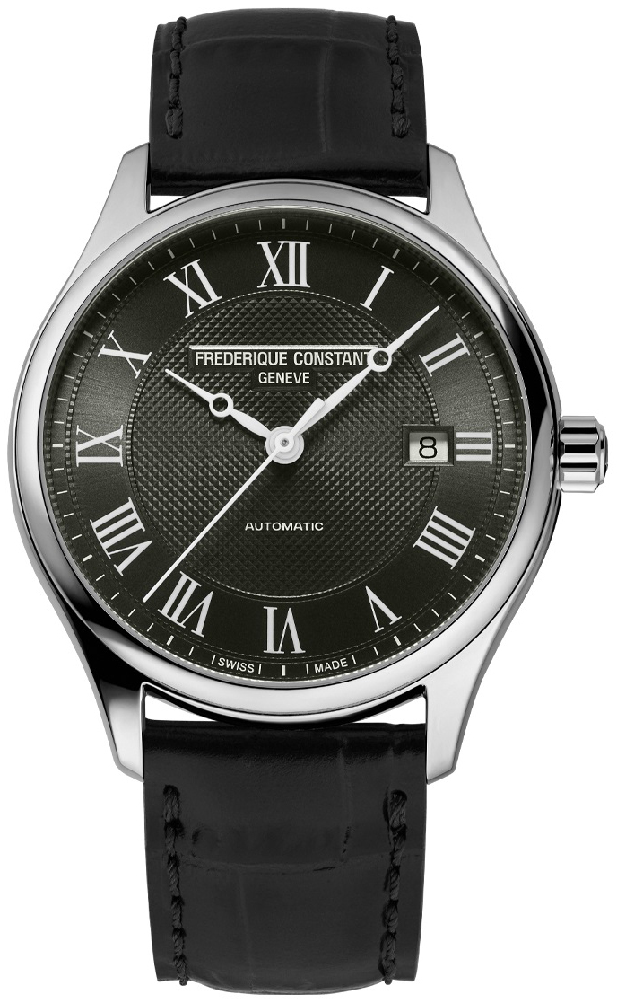 Frederique Constant Miesten kello FC-303MCK5B6 Classics Musta/Nahka