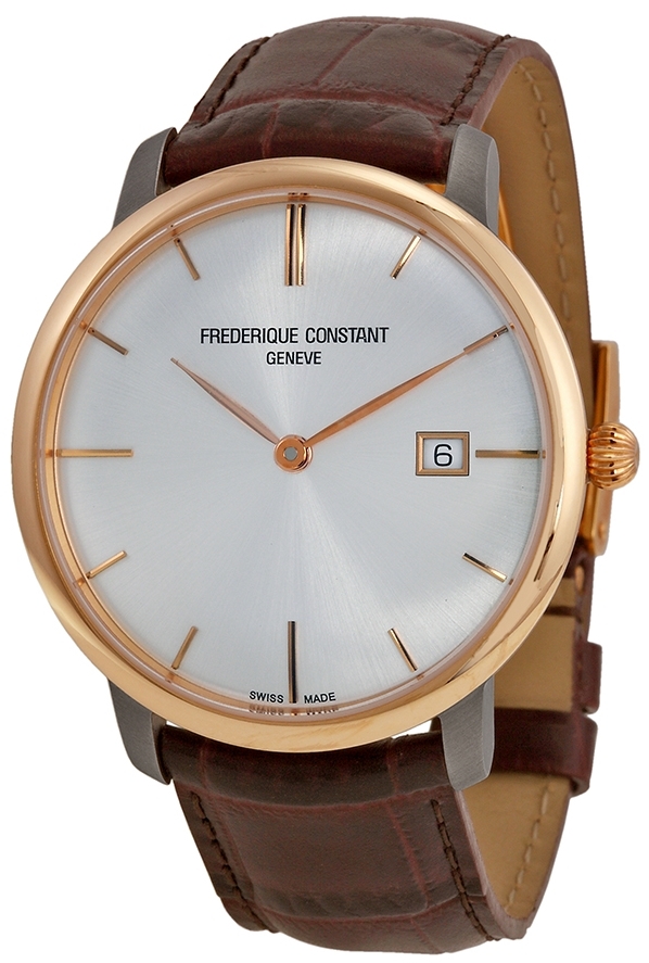 Frederique Constant Classics Miesten kello FC-306V4STZ9 Hopea/Nahka