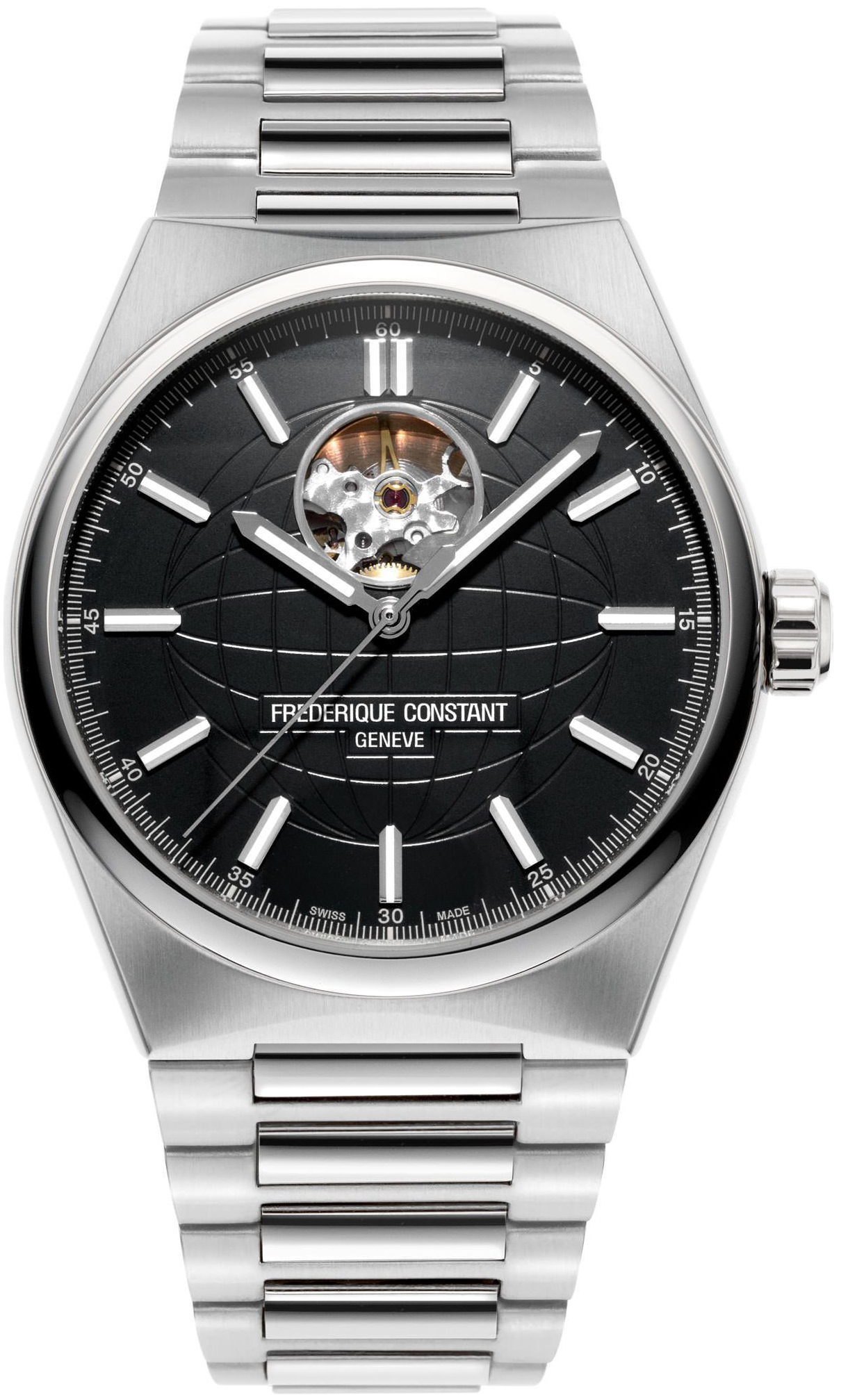 Frederique Constant Miesten kello FC-310B4NH6B Highlife Musta/Teräs