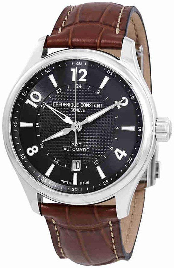 Frederique Constant Miesten kello FC-350RMG5B6 Runabout Harmaa/Nahka