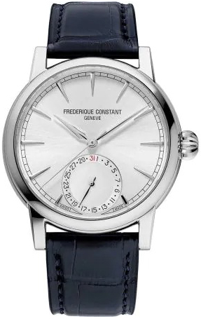 Frederique Constant Miesten kello FC-706S3H6 Manufacture Hopea/Nahka