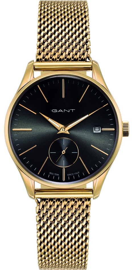 Gant Naisten kello GT067009 Musta/Kullansävytetty teräs Ø36 mm