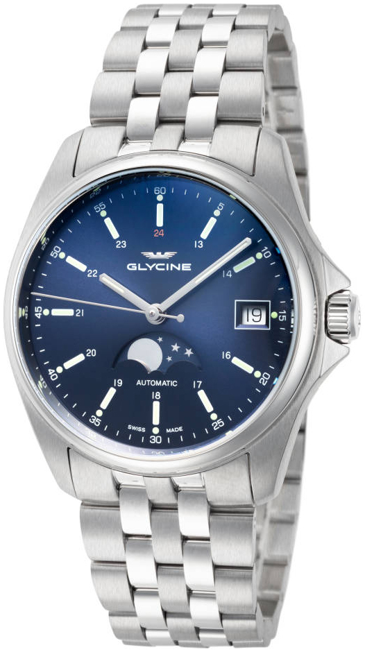 Glycine Combat Miesten kello GL0193 Sininen/Teräs Ø36 mm