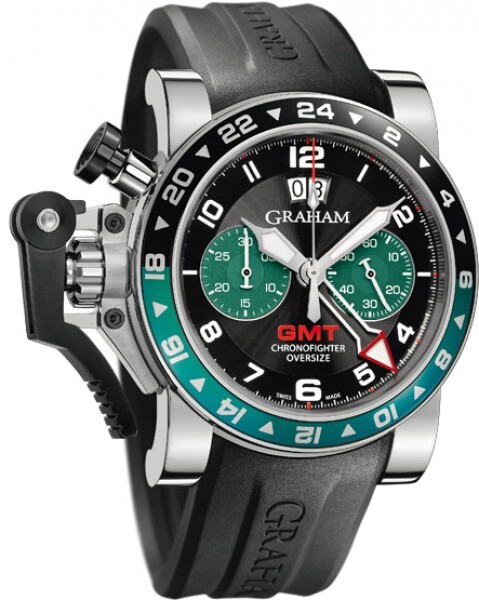 Graham Chronofighter Oversize Miesten kello 2OVGS.B12A Musta/Kumi