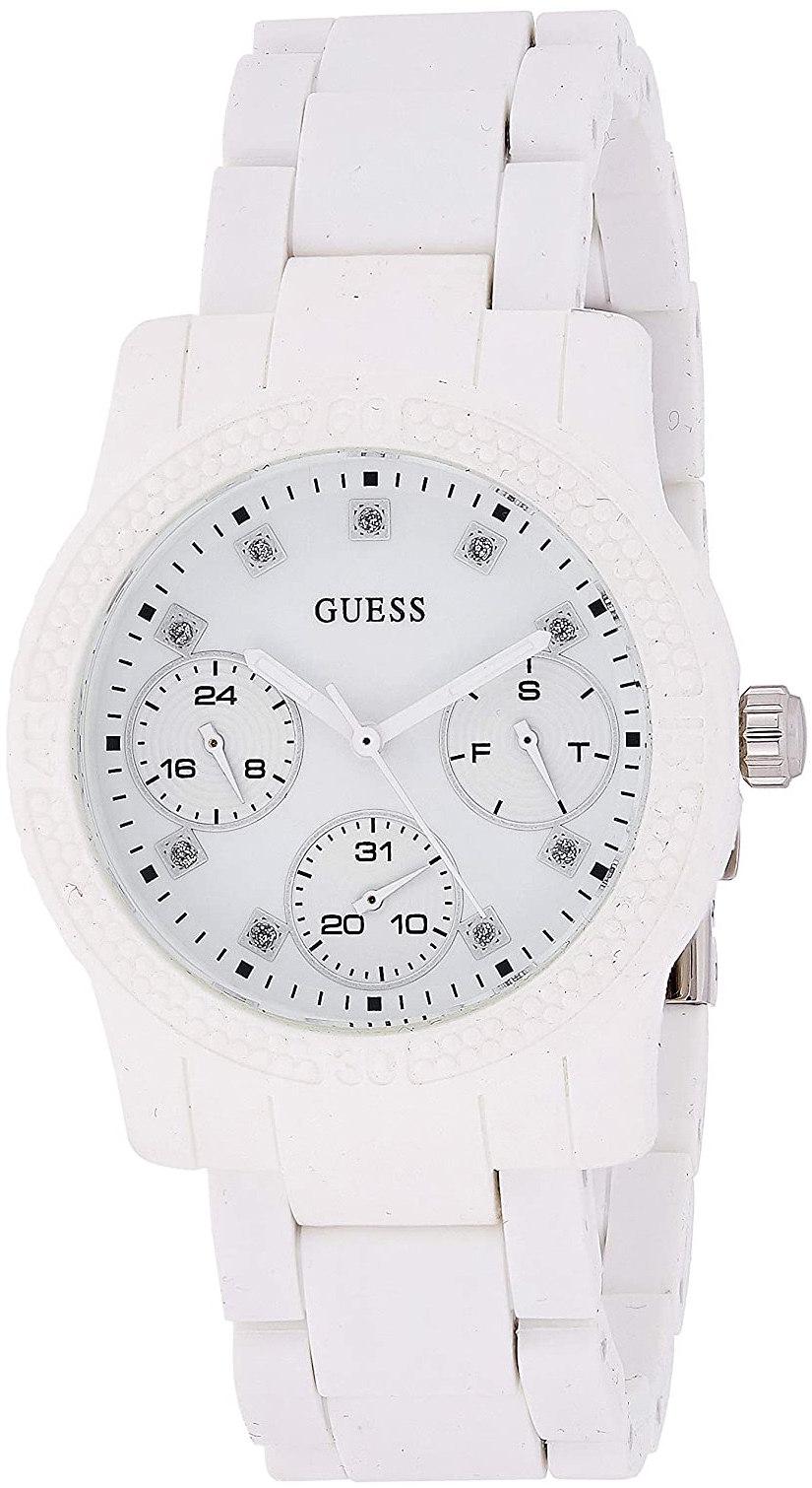 Guess Naisten kello W0944L1 Valkoinen/Kumi Ø40 mm