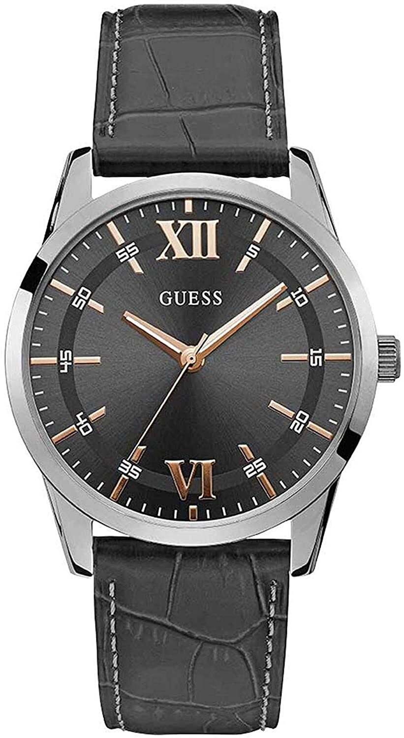 Guess Miesten kello W1307G1 Harmaa/Nahka Ø44 mm