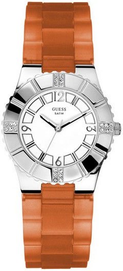 Guess Naisten kello W95087L2 Valkoinen/Kumi Ø34 mm