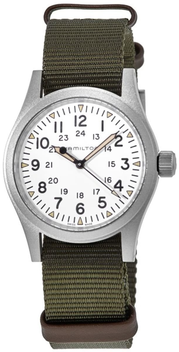 Hamilton Miesten kello H69439411 Valkoinen/Nahka Ø38 mm