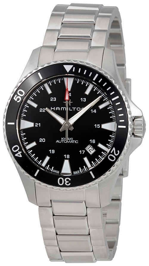 Hamilton Miesten kello H82335131 Musta/Teräs Ø40 mm