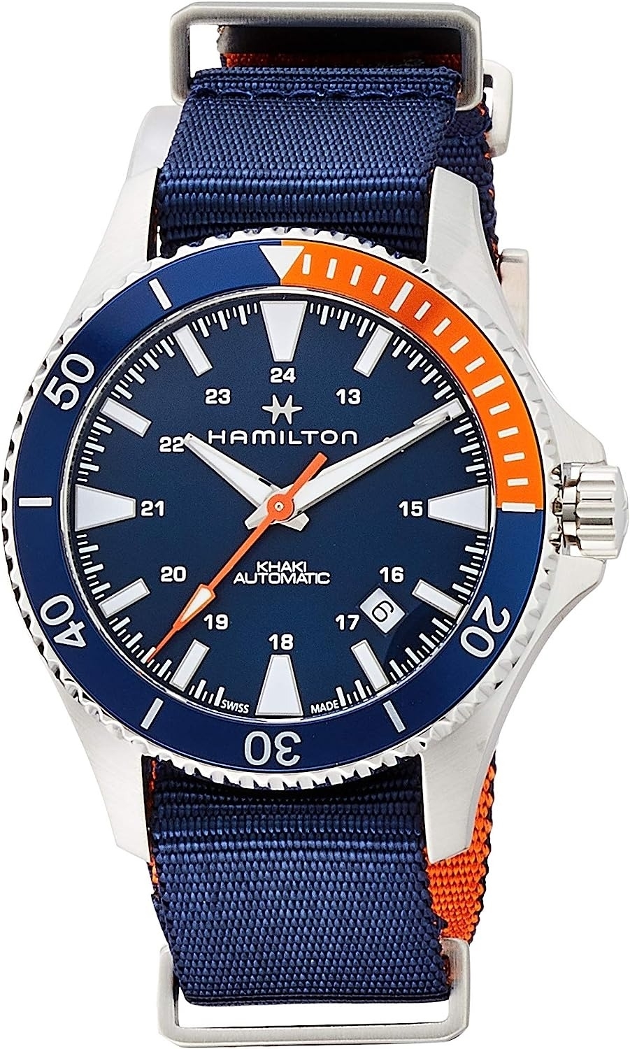 Hamilton Miesten kello H82365941 Khaki Navy Sininen/Tekstiili Ø40 mm