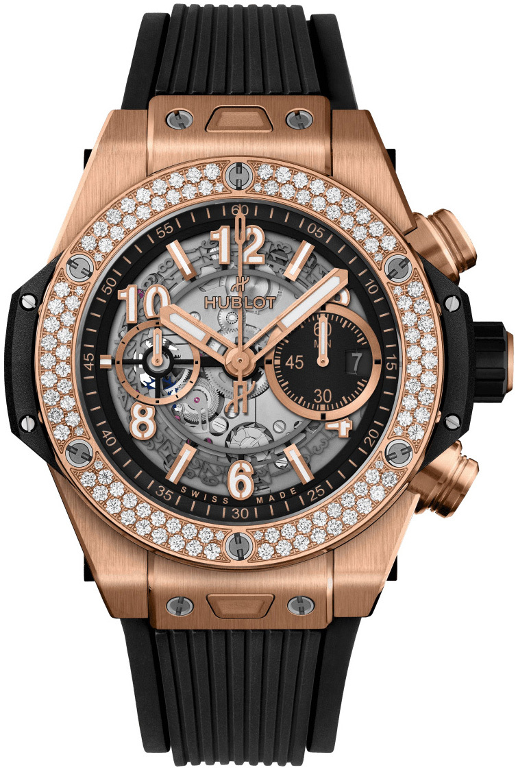 Hublot Miesten kello 421.OX.1180.RX.1104 Big Bang 44mm Musta/Kumi