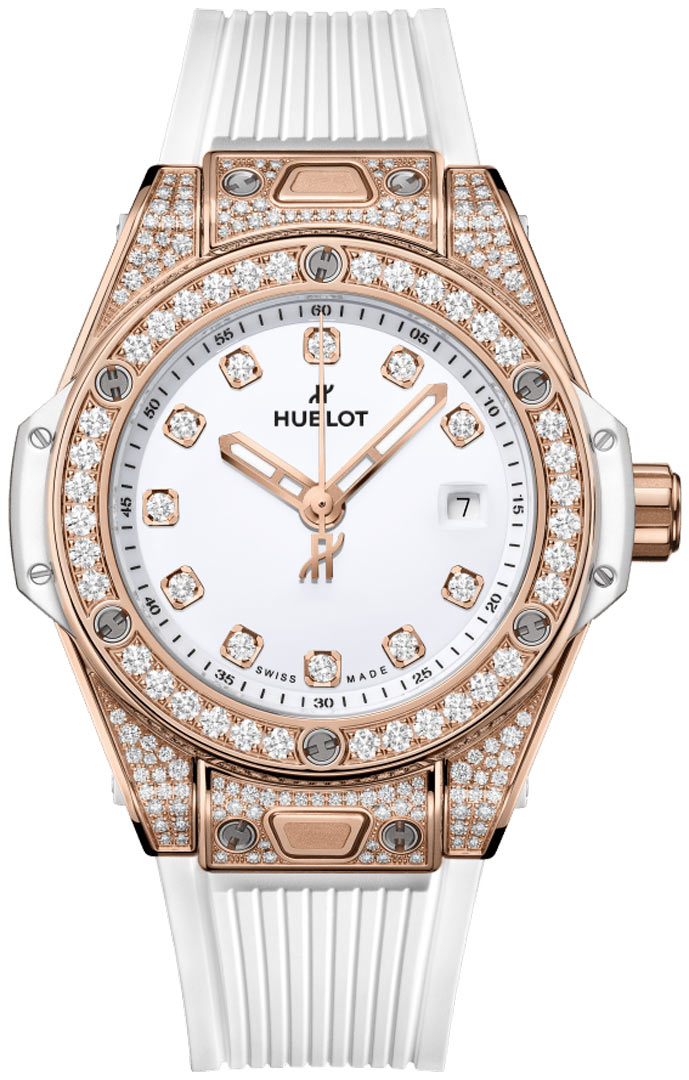 Hublot Naisten kello 485.OE.2210.RW.1604 Big Bang 33mm Valkoinen/Kumi