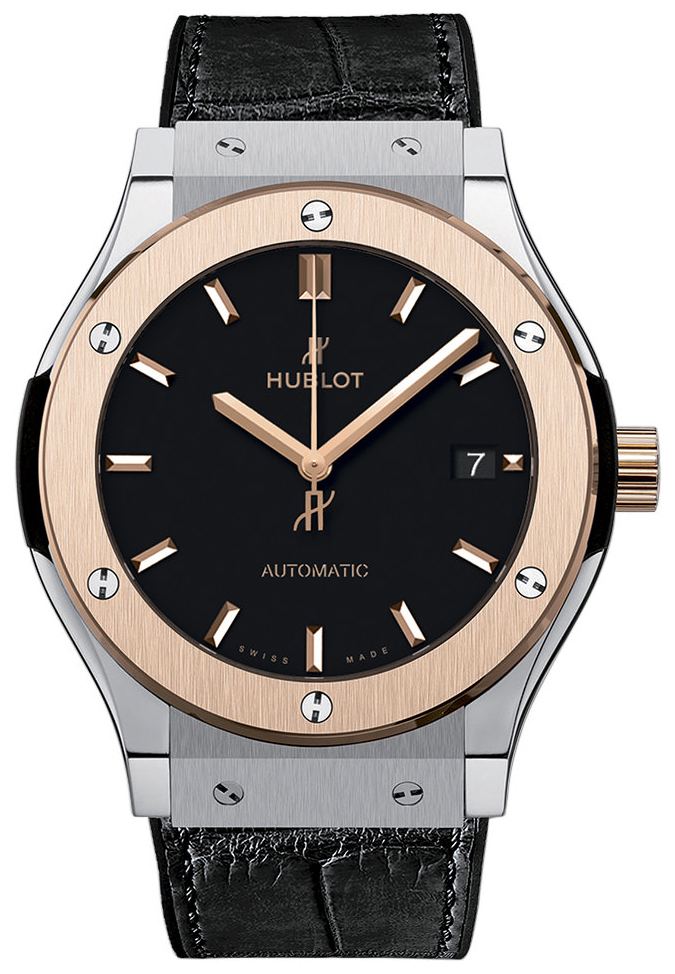 Hublot Miesten kello 511.NO.1181.LR Classic Fusion Musta/Nahka Ø45 mm