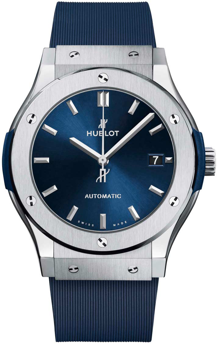 Hublot Miesten kello 511.NX.7170.RX Classic Fusion Sininen/Kumi Ø45