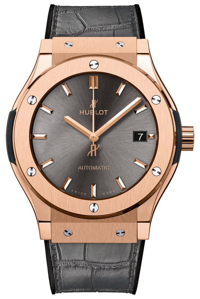 Hublot Miesten kello 511.OX.7081.LR Classic Fusion Harmaa/Nahka Ø45