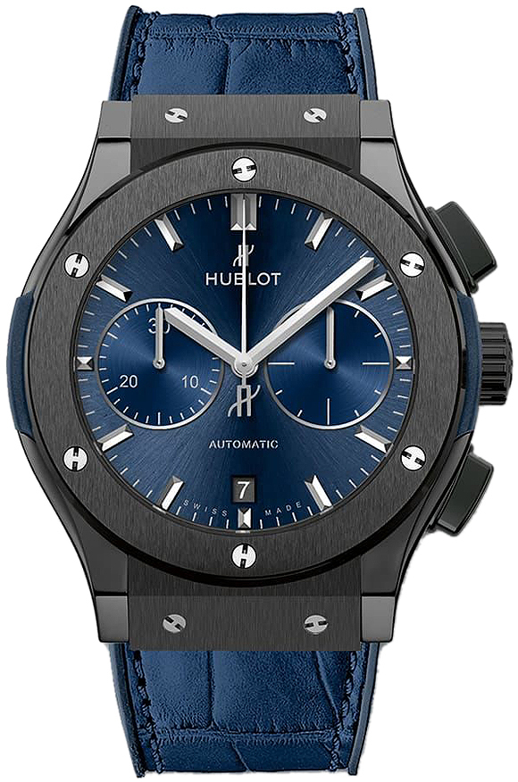 Hublot Miesten kello 521.CM.7170.LR Classic Fusion Sininen/Kumi Ø45