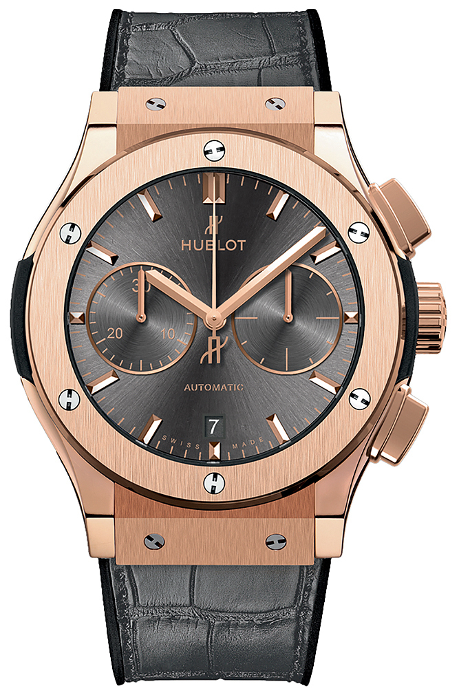 Hublot Miesten kello 521.OX.7081.LR Classic Fusion Harmaa/Nahka Ø45