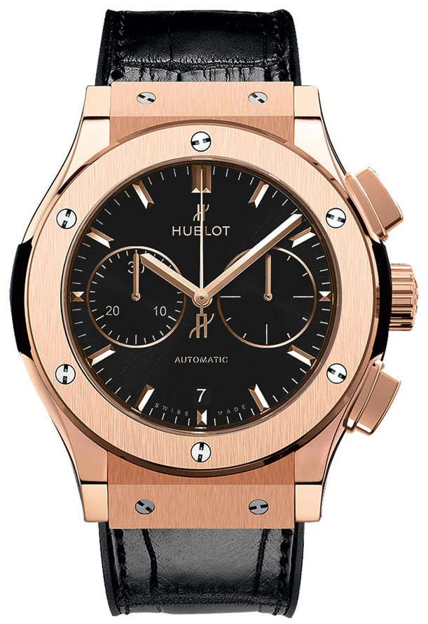 Hublot Miesten kello 541.OX.1181.LR Classic Fusion Musta/Nahka Ø42 mm