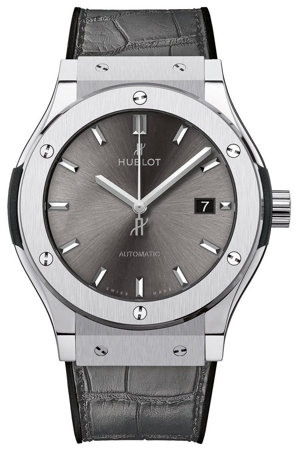 Hublot Miesten kello 542.NX.7071.LR Classic Fusion Harmaa/Nahka Ø42