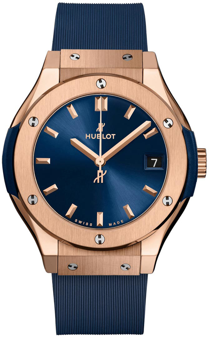 Hublot Miesten kello 542.OX.7180.RX Classic Fusion Sininen/Kumi Ø42