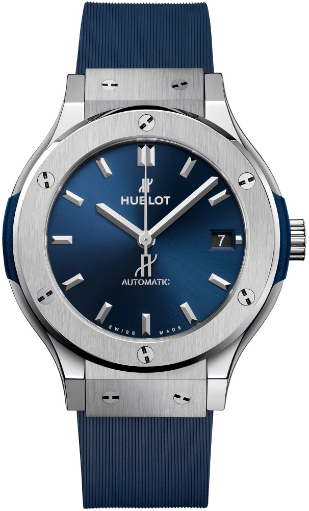 Hublot Miesten kello 565.NX.7170.RX Classic Fusion Sininen/Kumi Ø38