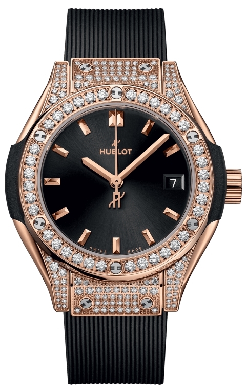 Hublot Naisten kello 591.OX.1480.RX.1604 Classic Fusion Musta/Kumi