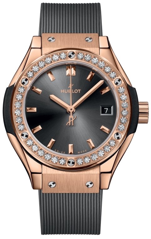 Hublot Naisten kello 591.OX.7080.RX.1204 Classic Fusion Harmaa/Kumi