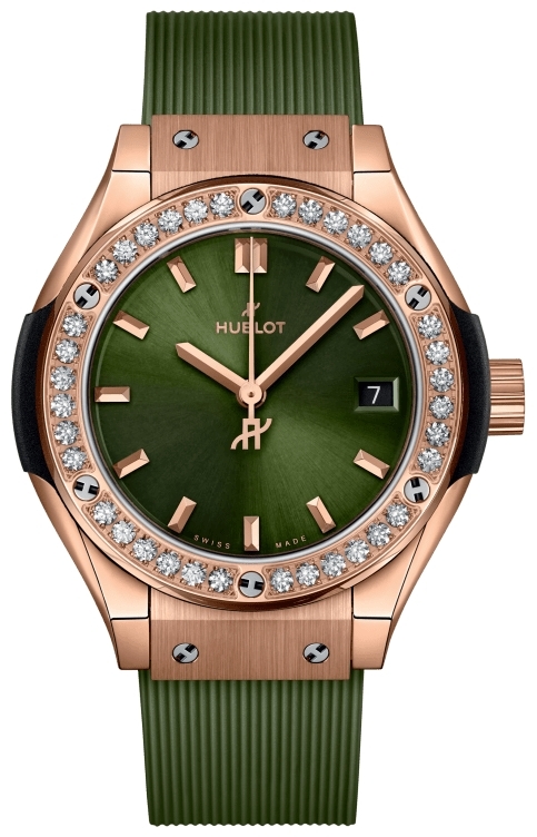 Hublot Naisten kello 591.OX.8980.RX.1204 Classic Fusion Vihreä/Kumi