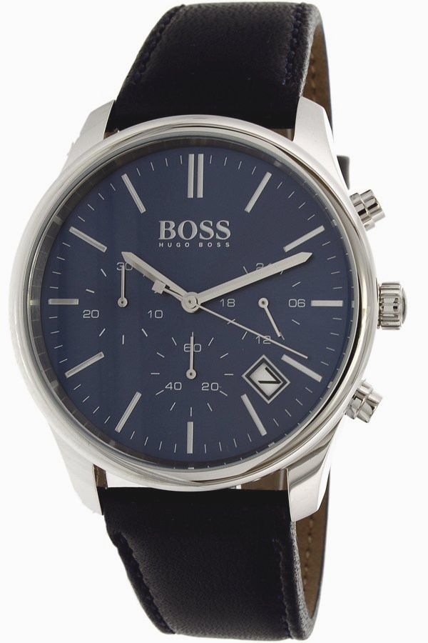 Hugo Boss Time One Miesten kello 1513431 Sininen/Nahka Ø42 mm