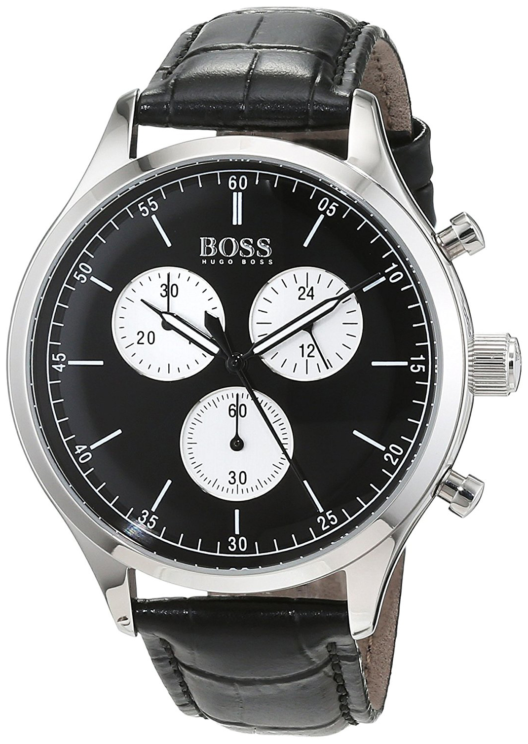 Hugo Boss Chronograph Miesten kello 1513543 Musta/Nahka Ø42 mm