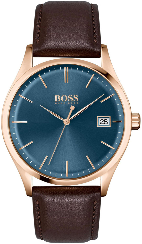 Hugo Boss Commissioner Miesten kello 1513832 Sininen/Nahka Ø42 mm