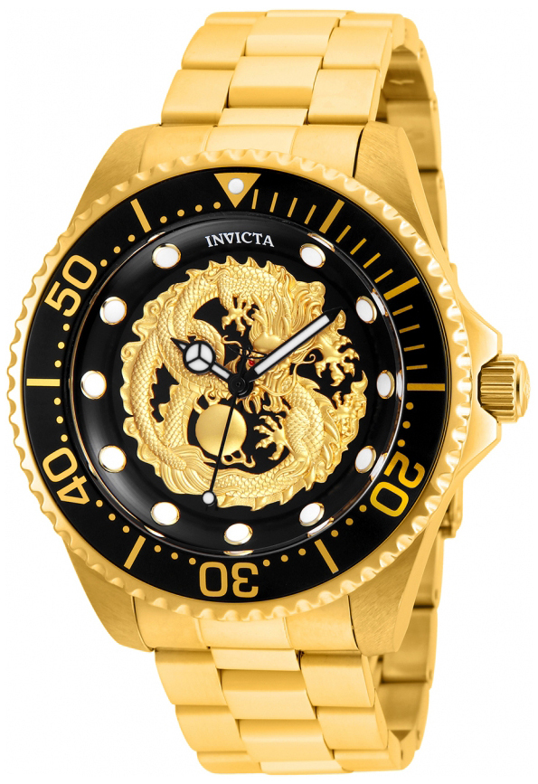 Invicta Pro Diver Miesten kello 26490 Musta/Kullansävytetty teräs