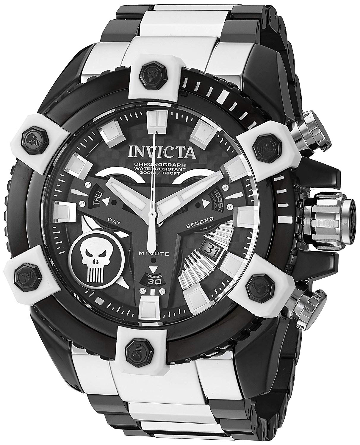 Invicta Marvel Miesten kello 26762 Musta/Teräs Ø56 mm