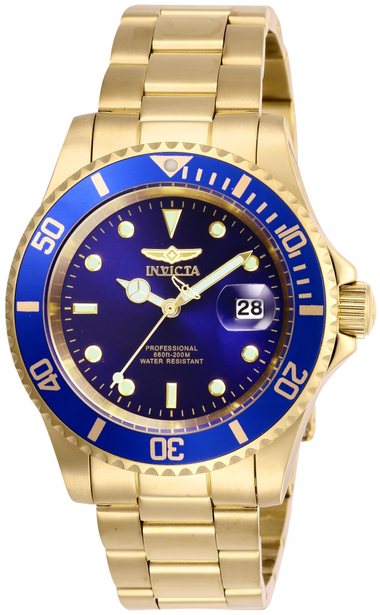 Invicta Miesten kello 26974 Pro Diver Sininen/Kullansävytetty teräs