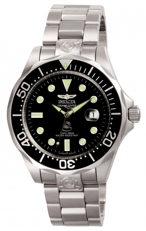 Invicta Miesten kello 3044 Pro Diver Musta/Teräs Ø47 mm