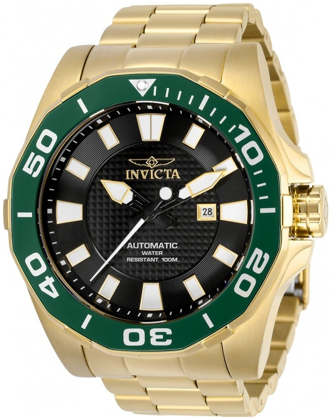 Invicta 99999 Miesten kello 30516 Musta/Kullansävytetty teräs Ø53