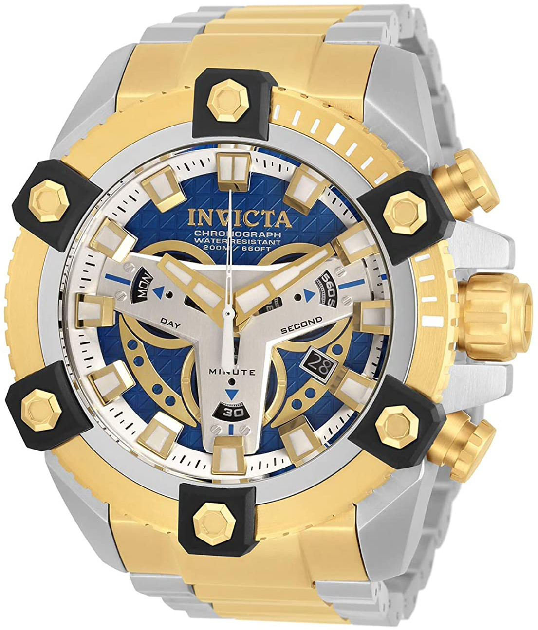 Invicta Coalition Forces Miesten kello 30905 Sininen/Kullansävytetty