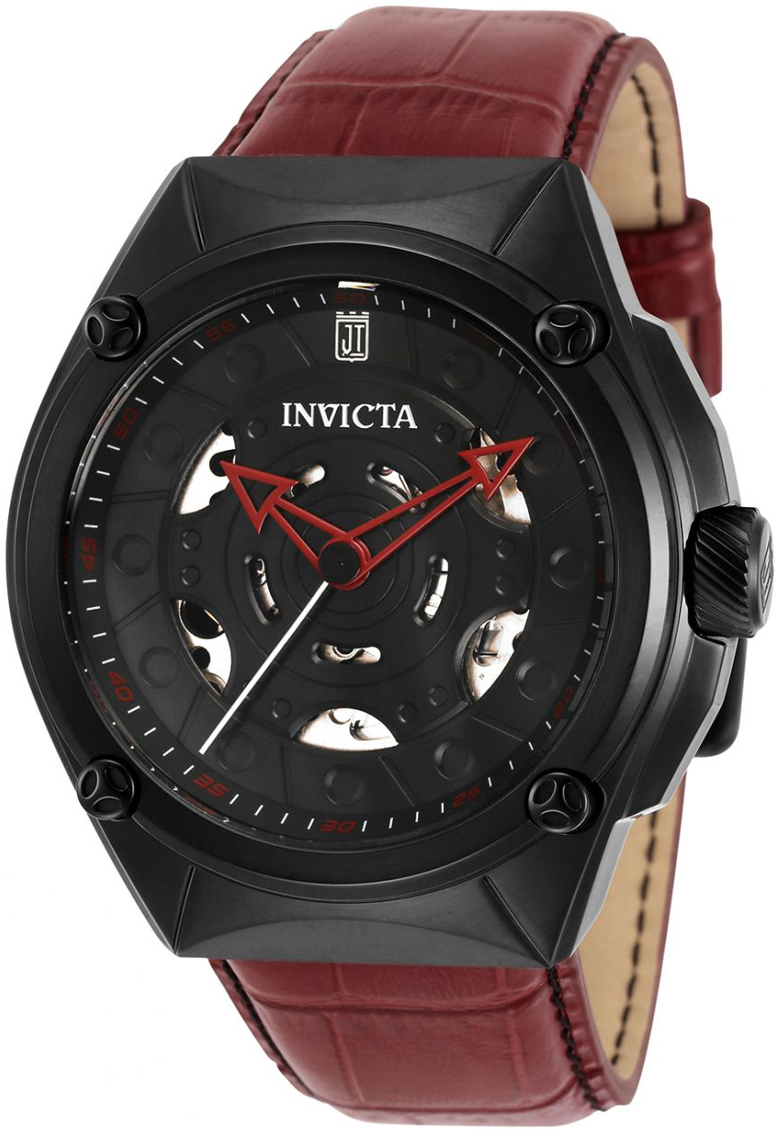 Invicta Jason Taylor Miesten kello 33214 Musta/Nahka Ø46 mm