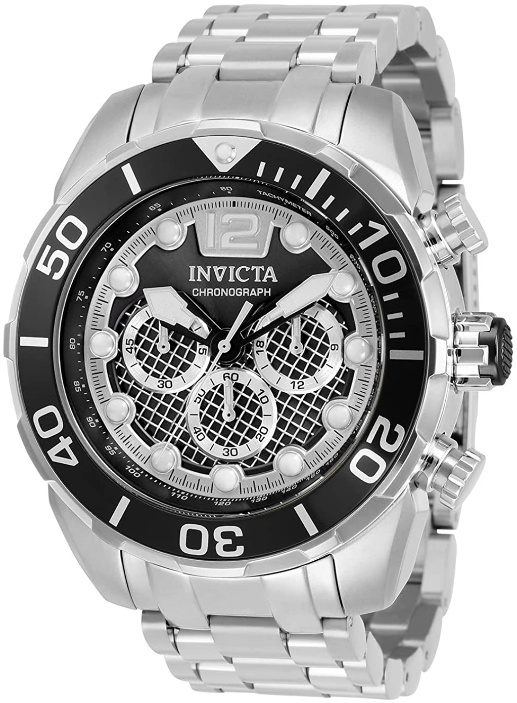 Invicta Pro Diver Miesten kello 33827 Musta/Teräs Ø50 mm