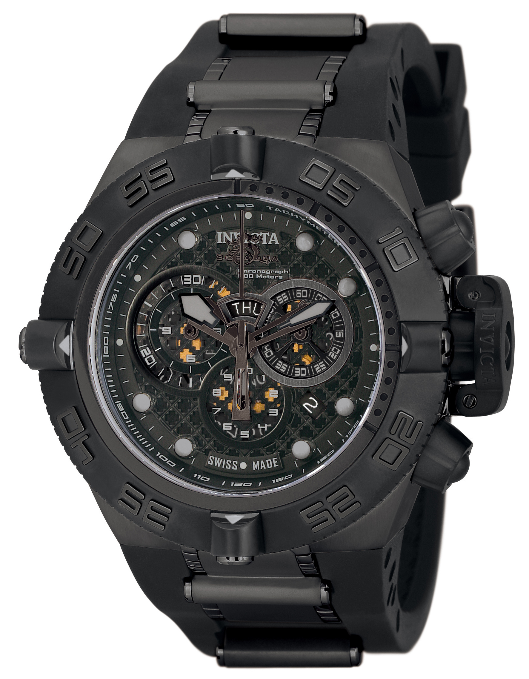 Invicta Subaqua 4 Miesten kello 6582 Musta/Kumi Ø50 mm