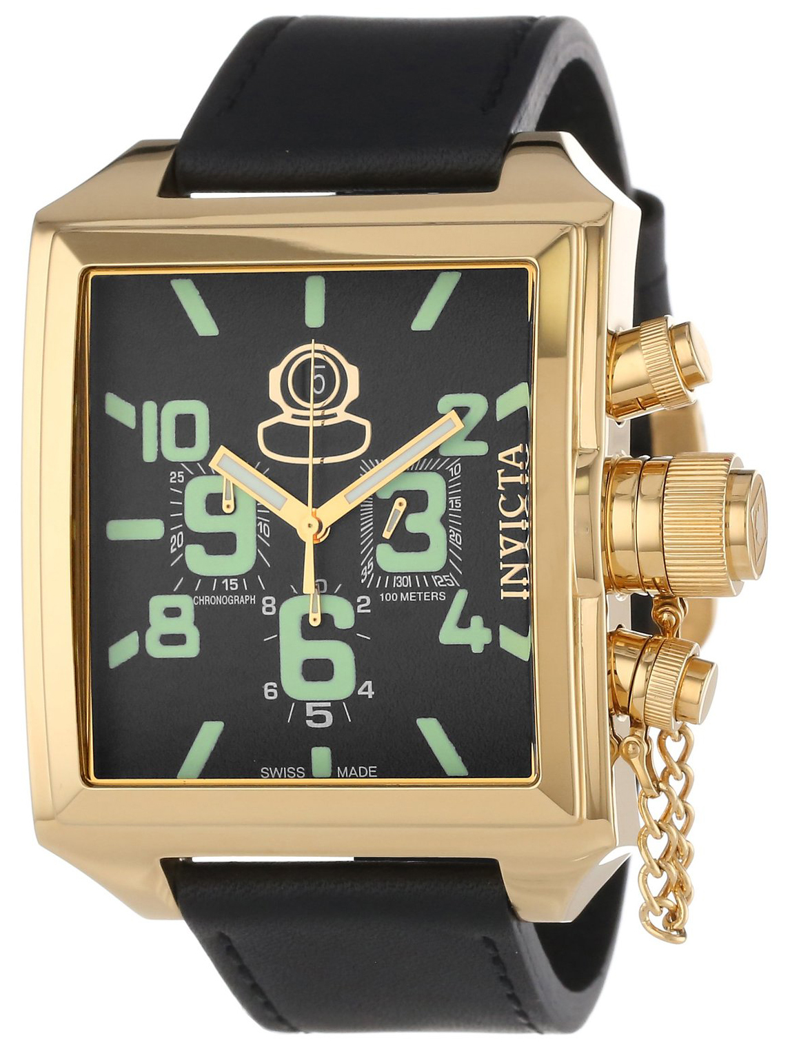 Invicta Signature Miesten kello 7187 Musta/Nahka