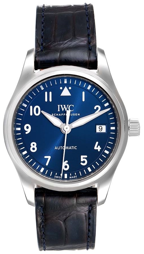 IWC Miesten kello IW324008 Pilots Classic Sininen/Nahka Ø36 mm