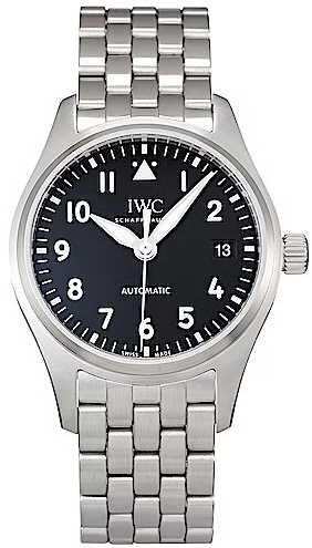 IWC Miesten kello IW324010 Pilots Musta/Teräs Ø36 mm