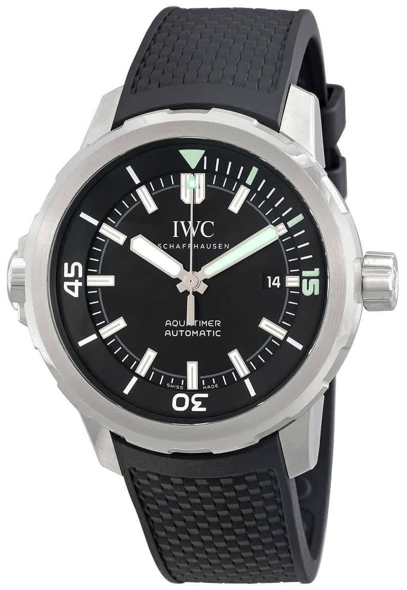 IWC Miesten kello IW328802 Aquatimer Musta/Kumi Ø42 mm