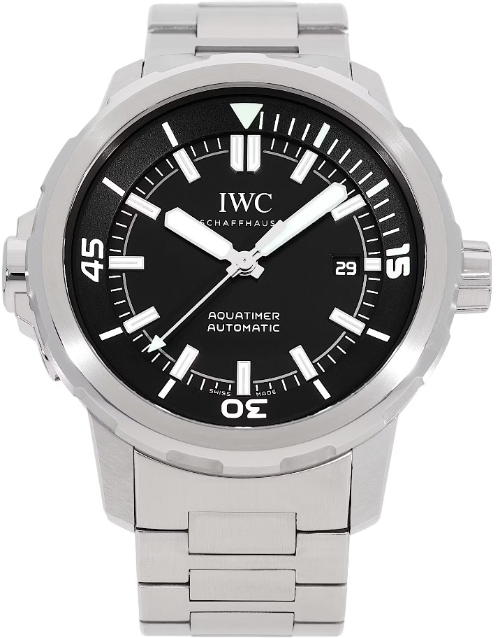 IWC Miesten kello IW328803 Aquatimer Musta/Teräs Ø42 mm