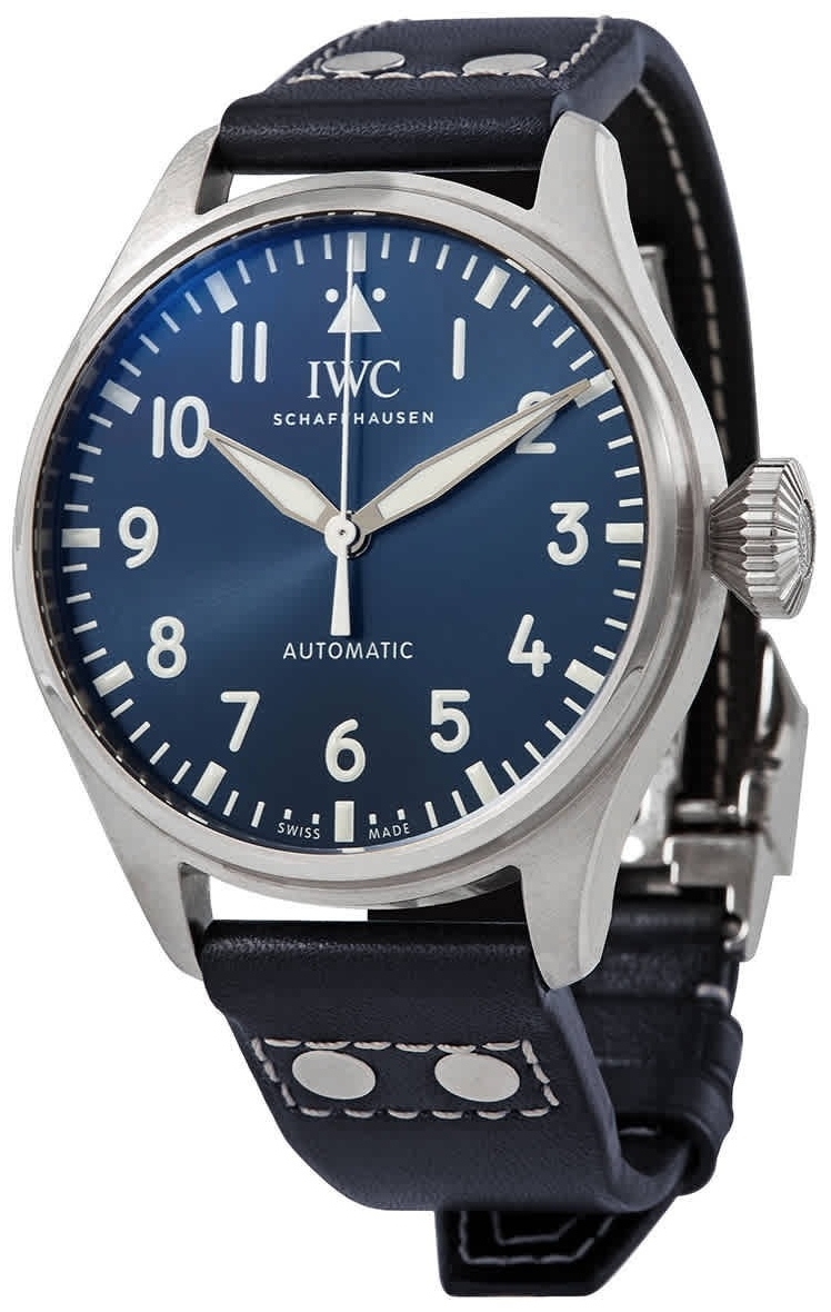 IWC Miesten kello IW329303 Big Pilot Sininen/Nahka Ø43 mm