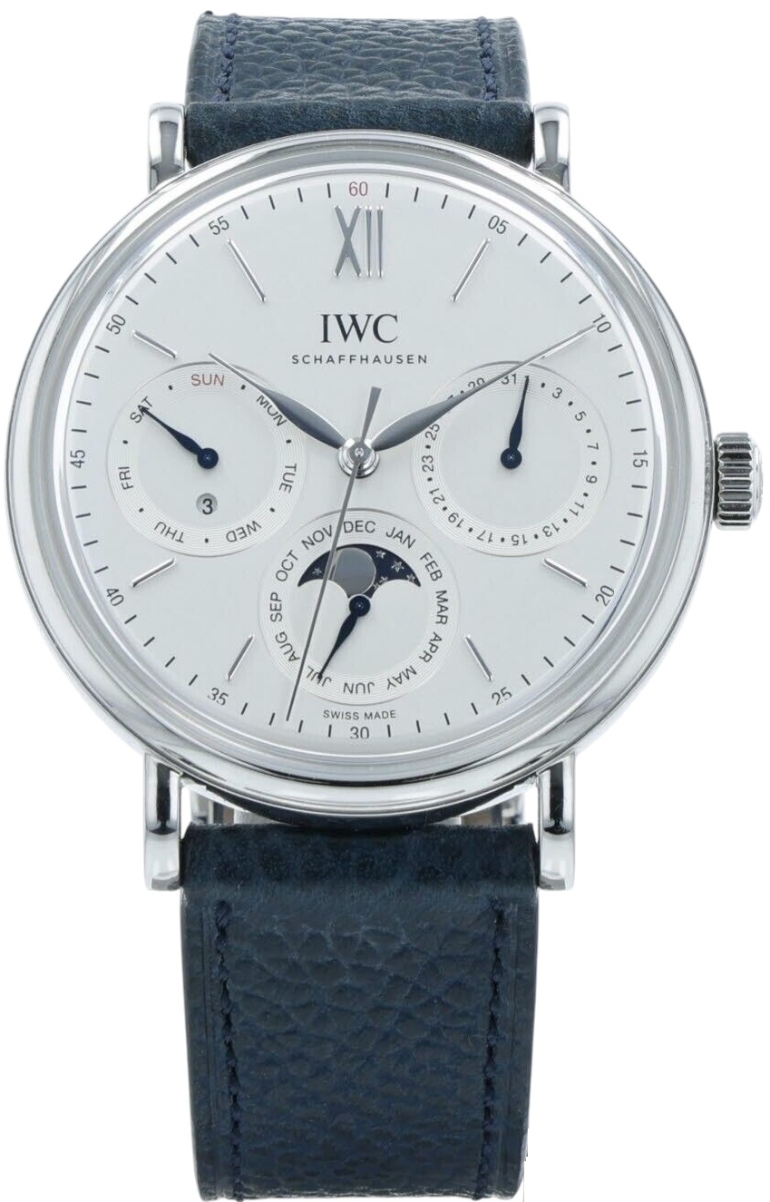 IWC Miesten kello IW344601 Portofino Valkoinen/Nahka Ø40 mm